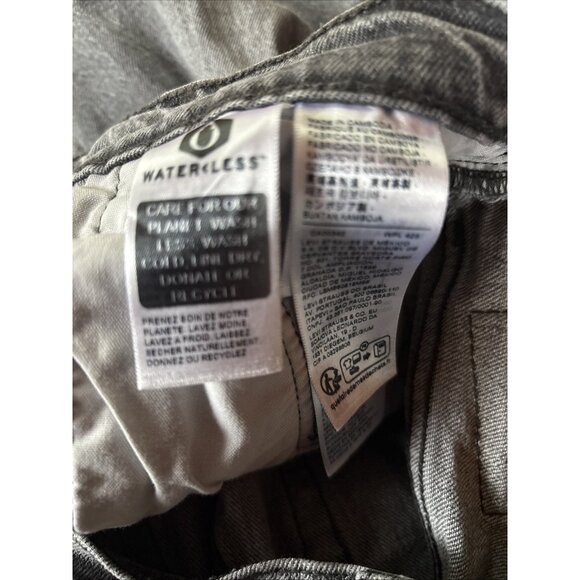 Levies Mens Button Fly 501 27/28 Light Black/gray  Denim Jeans High RIse Premium - Picture 12 of 14